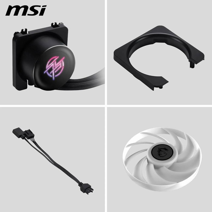 MSI MPG CoreLiquid P13 360 - Kit de refroidissement liquide avec écran LCD et ventilateurs 120 mm - Noir