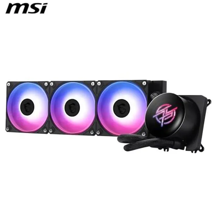 MSI MPG CoreLiquid P13 360 Watercooling - Écran LCD 2,1 pouces - Ventilateurs 120 mm Cyclone Blade 9 pré-montés - Compatible Intel et AMD MSI MPG CoreLiquid P13 360 Watercooling - Écran LCD 2,1 pouces - Ventilateurs 120 mm Cyclone Blade 9 pré-montés - Compatible Intel et AMD