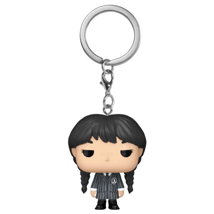 FUNKO - Porte-clés Pocket POP - Miercoles Wednesday - Figurine de collection en vinyle