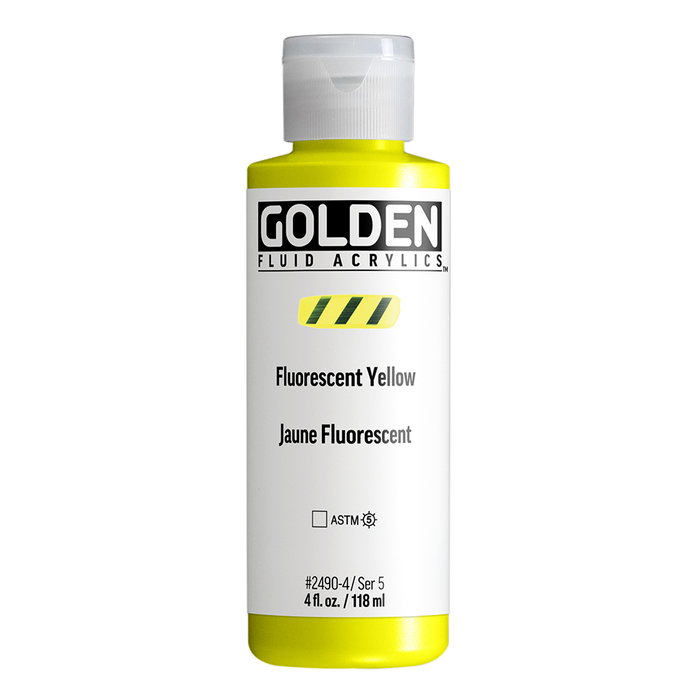 Golden Couleurs Acryliques Fluides Jaune Fluorescent 118 ml Golden Couleurs Acryliques Fluides Jaune Fluorescent 118 ml