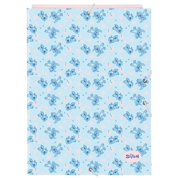 Safta Reliure à anneaux Lilo & Stitch Ohana Bleu et Rose clair A4