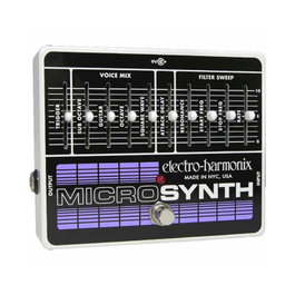 EHX Microsynth - Pédale de synthétiseur analogique pour guitare avec alimentation 9,6DC-200 PSU