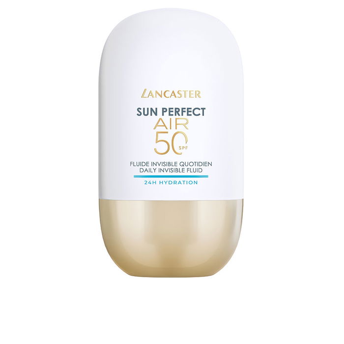 Lancaster Sun Perfect AIR - Fluide solaire quotidien invisible SPF 50, hydratation 24h, 40 ml - Technologie Full Light, protection UVA/UVB/lumière bleue, pour peaux sèches Lancaster Sun Perfect AIR - Fluide solaire quotidien invisible SPF 50, hydratation 24h, 40 ml - Technologie Full Light, protection UVA/UVB/lumière bleue, pour peaux sèches