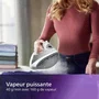 Philips DST5010/10 Fer à repasser vapeur Série 5000 - Semelle SteamGlide Plus - 2400W - 40 g/min vapeur continue - Système anticalcaire - Blanc