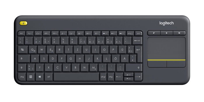 Logitech K400 Plus Clavier sans fil avec pavé tactile, Noir