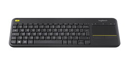 Logitech K400 Plus - Clavier sans fil avec pavé tactile et récepteur USB Unifying - 2.4 GHz, portée 10 m, noir