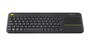 Logitech K400 Plus - Clavier sans fil avec pavé tactile et récepteur USB Unifying - 2.4 GHz, portée 10 m, noir