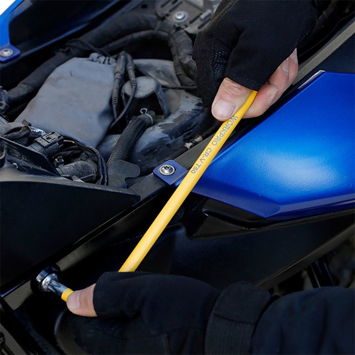 Workpro Jeu de 9 clés Torx de sécurité longues, acier chromé-vanadium, T10 à T50, jaune Workpro Jeu de 9 clés Torx de sécurité longues, acier chromé-vanadium, T10 à T50, jaune