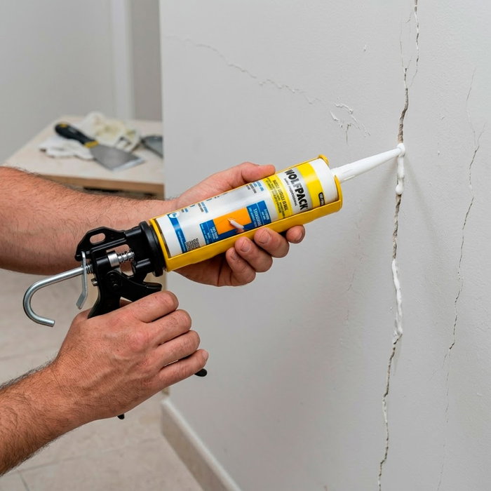 WOLFPACK LINEA PROFESIONAL Mastic acrylique blanc 280 cm³