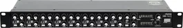 ALGAMAUDIO Mélangeur 8 Canaux Stéréo Montage Rack 1U avec 16 Entrées Jack