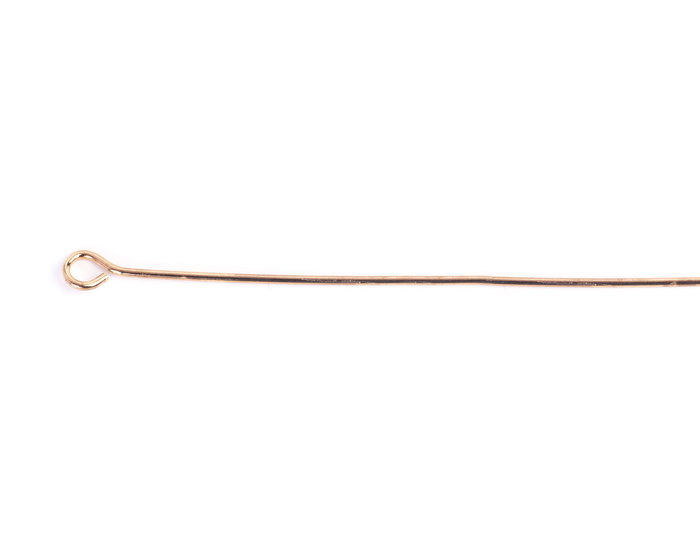 Innspiro Tiges métalliques dorées avec anneau ouvert 0,7x50mm, 25 unités Innspiro Tiges métalliques dorées avec anneau ouvert 0,7x50mm, 25 unités