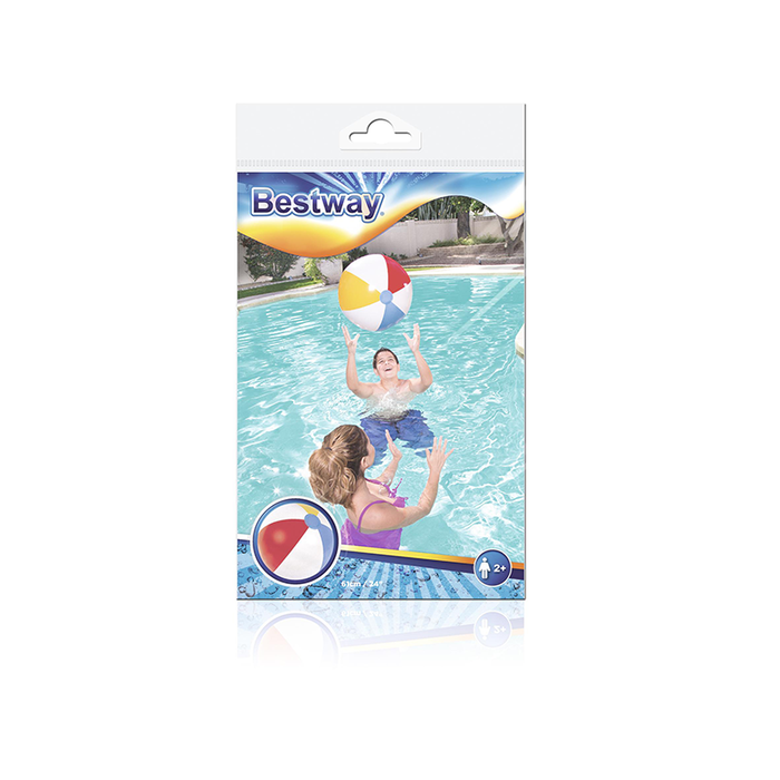 Bestway 31022 Ballon Gonflable Décoré 61 cm pour Enfants +2 Ans Jardin Piscine Plage