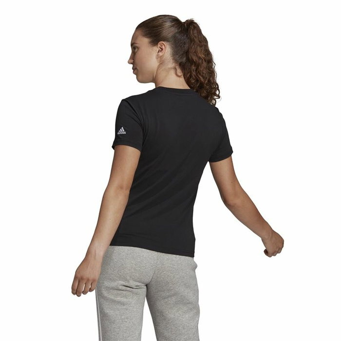 T-shirt à manches courtes femme Adidas Lin T Noir (XS)
