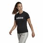 T-shirt à manches courtes femme Adidas Lin T Noir (XS)