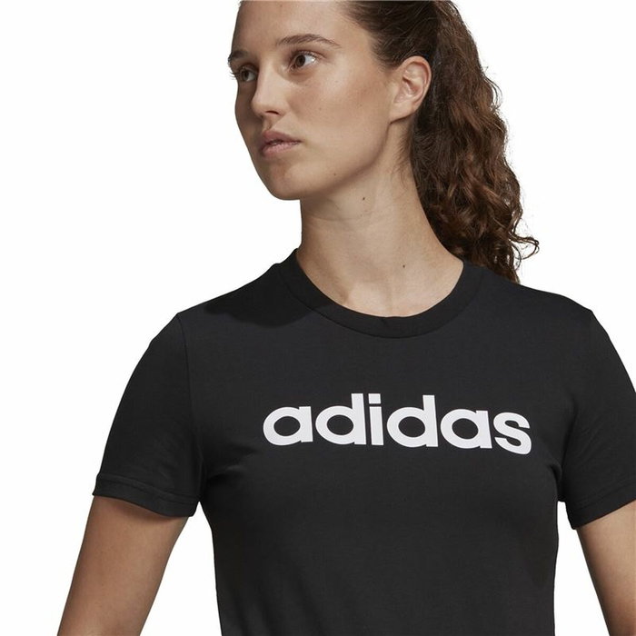 T-shirt à manches courtes femme Adidas Lin T Noir (XS)