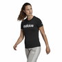 T-shirt à manches courtes femme Adidas Lin T Noir (XS)