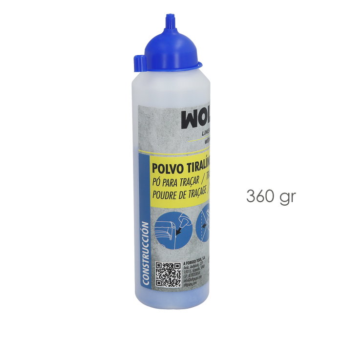 WOLFPACK LINEA PROFESIONAL Poudre à tracer 360 g bleue