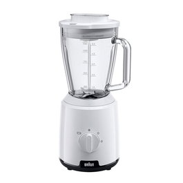 Braun JB1050WH PowerBlend 1 Mélangeur Blender 600W 1.5L 2 Vitesses Blanc