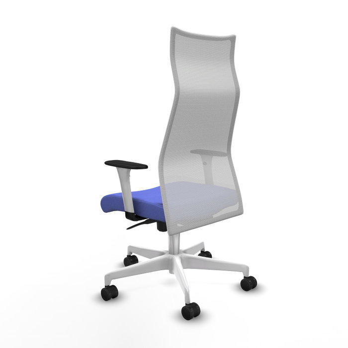 Piqueras y Crespo Albacete Chaise de Bureau Bleu Clair et Blanc