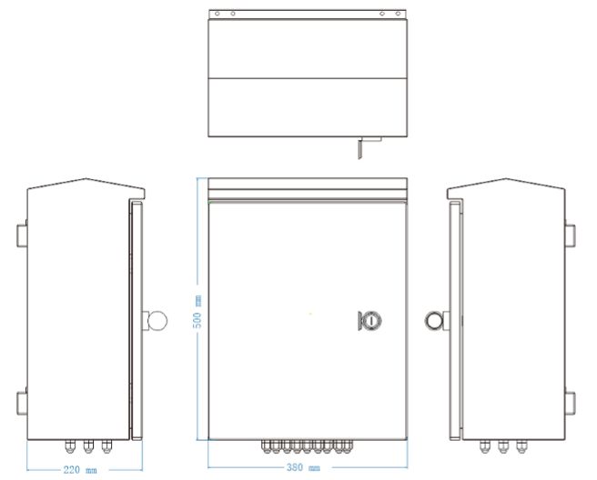 Ernitec Electra-M10-Outdoor - Switch Ethernet industriel géré L2 à 10 ports (8 PoE+ dont 2 90W PoE++, 2 SFP) pour extérieur IP66