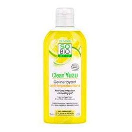 SO´BIO ETIC Gel Nettoyant Clean Yuzu Anti-imperfections 200ml