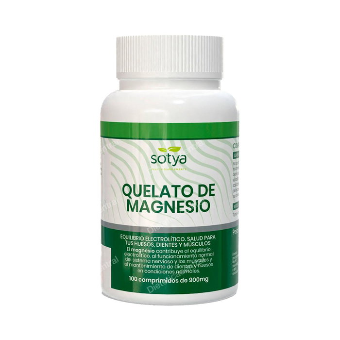 SOTYA Quelato de Magnesio 100 Comprimés 900mg SOTYA Quelato de Magnesio 100 Comprimés 900mg