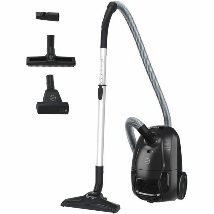 Hoover HE1 Aspirateur Traineau avec Sac, 700 W, Gris et Noir Hoover HE1 Aspirateur Traineau avec Sac, 700 W, Gris et Noir
