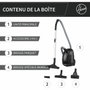 Hoover HE1 Aspirateur Traineau avec Sac, 700 W, Gris et Noir