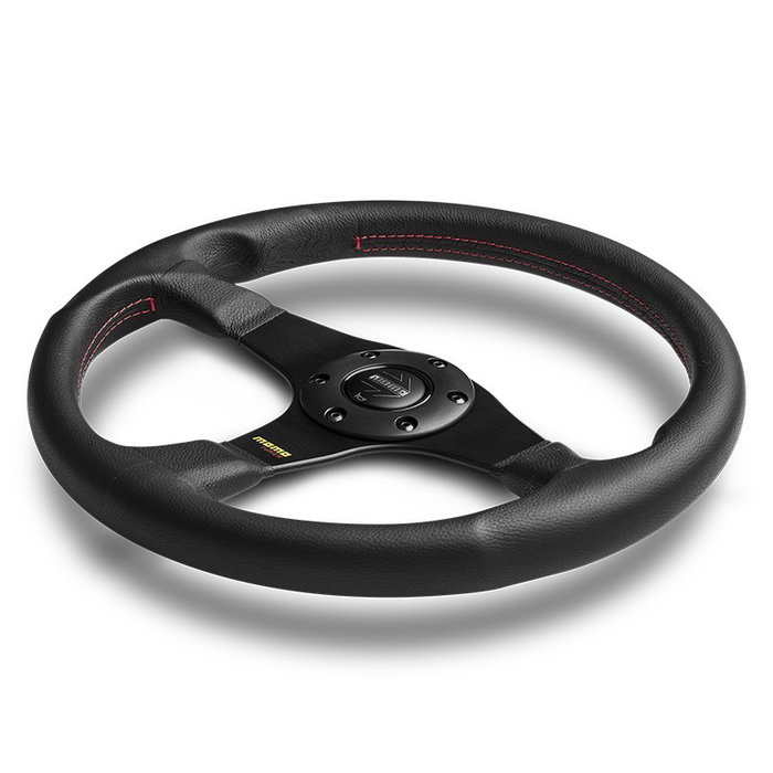 Momo Volant Tuner 350 mm en cuir noir
