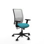 PIQUERAS Y CRESPO Chaise Zulema Synchro Turquoise et Blanc
