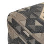 Pouf Noir Taupe 45 x 45 x 45 cm