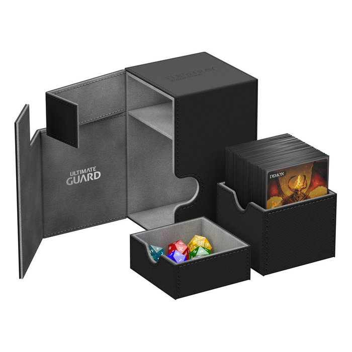 Ultimate Guard Flip´n´Tray Deck Case 100+ Taille Standard XenoSkin Noir