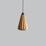 LINDOR Lampe Suspension "Lindor" Beige/Fleuron Noir/Câble Noir