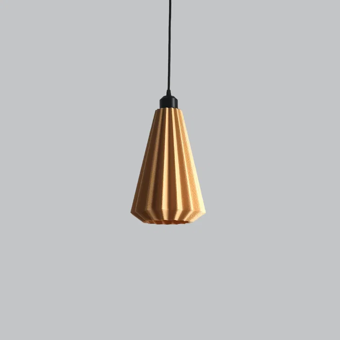 LINDOR Lampe Suspension "Lindor" Beige/Fleuron Noir/Câble Noir