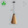 LINDOR Lampe Suspension "Lindor" Beige/Fleuron Noir/Câble Noir
