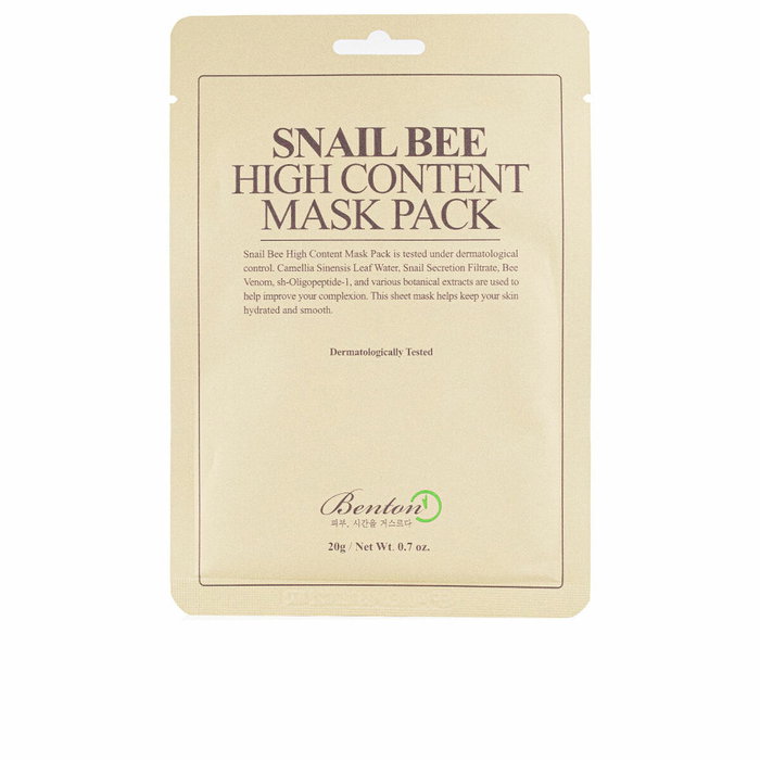 Benton SNAIL BEE HIGH CONTENT Masque facial 20 ml Benton SNAIL BEE HIGH CONTENT Masque facial 20 ml