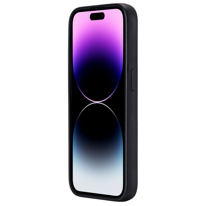 eSTUFF Coque iPhone 15 INFINITE VIENNA - Protection TPU recyclé 100% - Anti-chute 1.2 m - Noire - Gamme écologique