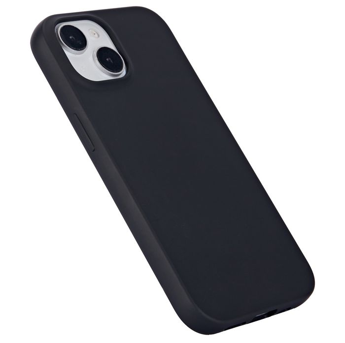 eSTUFF Coque iPhone 15 INFINITE VIENNA - Protection TPU recyclé 100% - Anti-chute 1.2 m - Noire - Gamme écologique