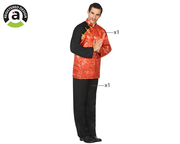 Déguisement chinois pour homme adulte XS-S Déguisement chinois pour homme adulte XS-S