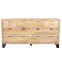 Caisson à Tiroirs Home ESPRIT Marron Noir Alpino 180 x 45 x 91 cm