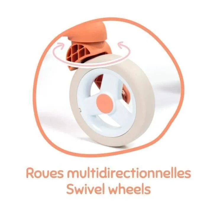 Smoby Baby Nurse Poussette Pop 4 roues pour bébé dès 18 mois - Poignée ergonomique, roues orientables, siège en tissu lavable - Fabrication espagnole Smoby Baby Nurse Poussette Pop 4 roues pour bébé dès 18 mois - Poignée ergonomique, roues orientables, siège en tissu lavable - Fabrication espagnole