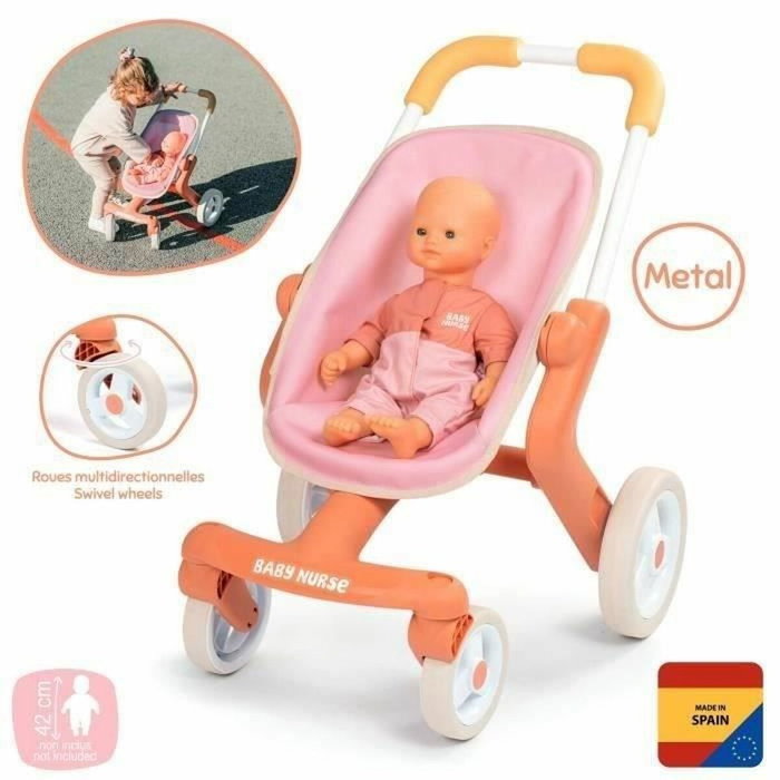 Smoby Baby Nurse Poussette Pop Rose Smoby Baby Nurse Poussette Pop Rose