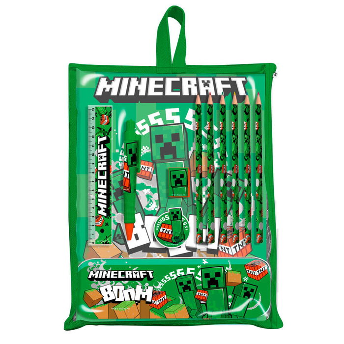 KIDS LICENSING Set de papeterie Minecraft, taille: 22,5 x 30 x 2 cm KIDS LICENSING Set de papeterie Minecraft, taille: 22,5 x 30 x 2 cm