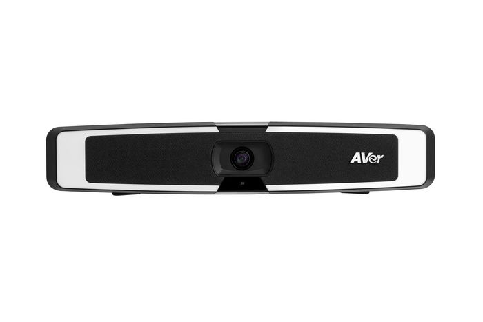 AVer VB130 - Barre vidéo USB 4K avec éclairage intelligent, angle de champ 120°, couvre-objectif et support mural, pour visioconférence en salle de réunion