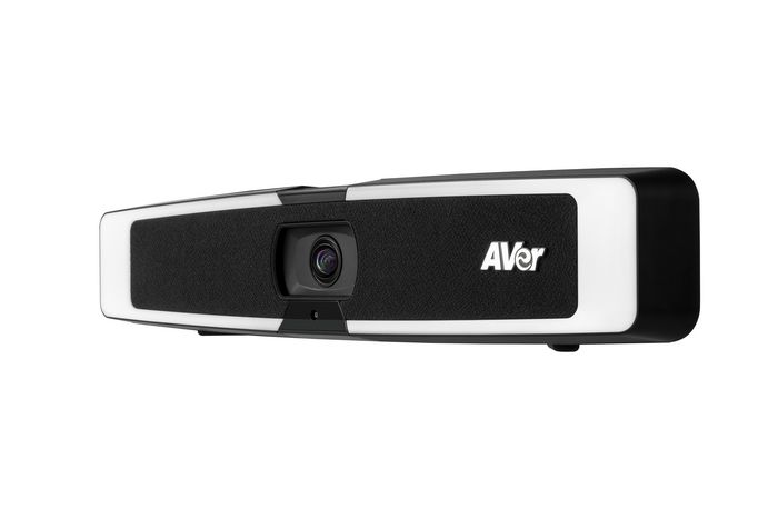 AVer VB130 - Barre vidéo USB 4K avec éclairage intelligent, angle de champ 120°, couvre-objectif et support mural, pour visioconférence en salle de réunion