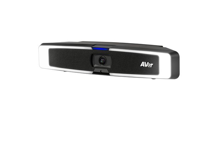 AVer VB130 - Barre vidéo USB 4K avec éclairage intelligent, angle de champ 120°, couvre-objectif et support mural, pour visioconférence en salle de réunion