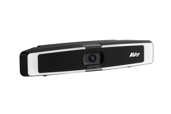 AVer VB130 - Barre vidéo USB 4K avec éclairage intelligent, angle de champ 120°, couvre-objectif et support mural, pour visioconférence en salle de réunion