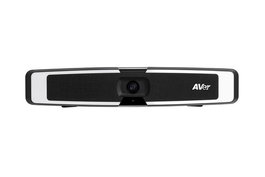 AVer VB130 - Barre vidéo USB 4K avec éclairage intelligent, angle de champ 120°, couvre-objectif et support mural, pour visioconférence en salle de réunion