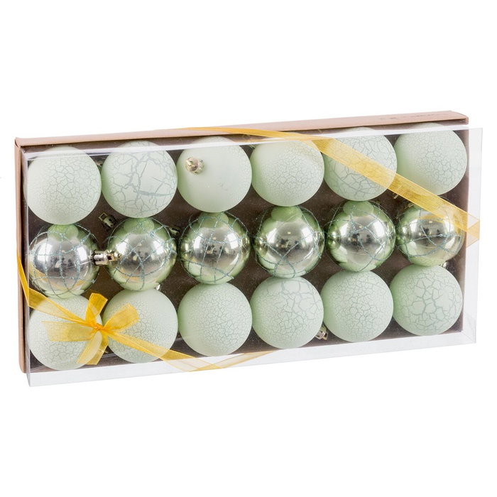 BigBuy Home Boules de Noël Vert Plastique Ø 6 cm (18 Unités) BigBuy Home Boules de Noël Vert Plastique Ø 6 cm (18 Unités)