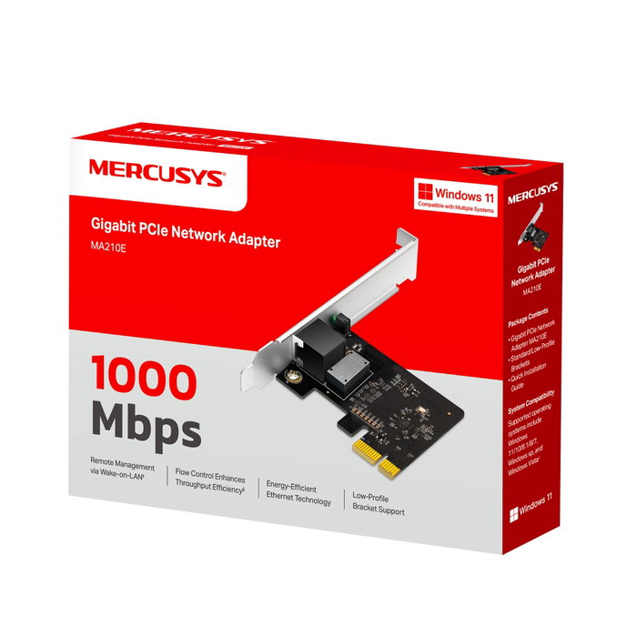 Mercusys MA210E Adaptateur réseau PCI Express Gigabit 1 Gbps
